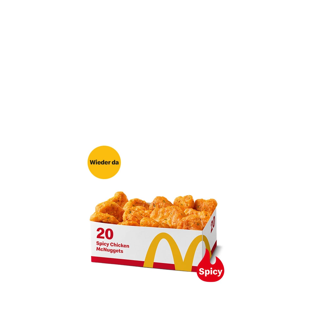 20 Spicy Chicken McNuggets – Produktabbildung