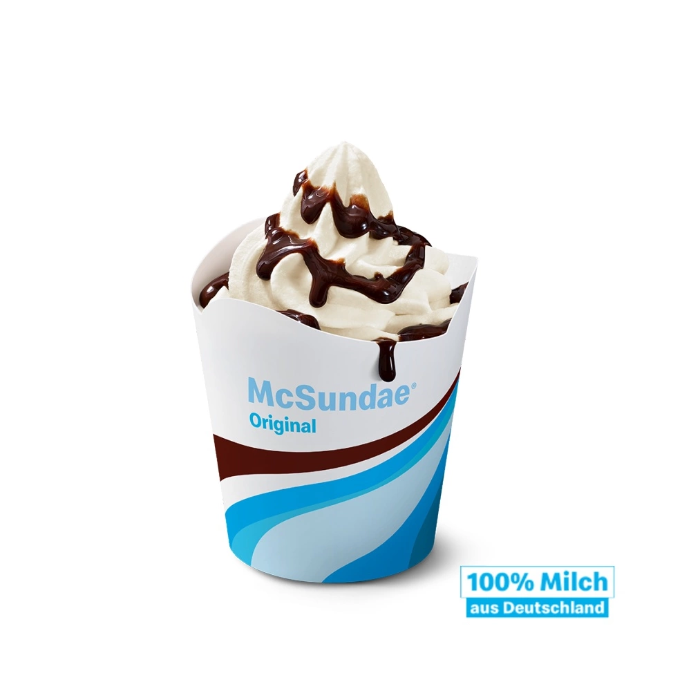 McSundae® Original mit Schoko-Sauce – Produktabbildung